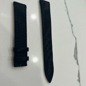 Authentic Chopard 15MM Grosgrain Satin Silky Watch Strap Band Black
